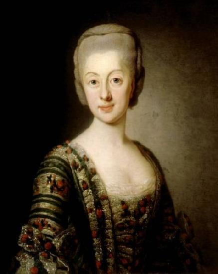 Alexandre Roslin Portrait of Sophia Magdalena of Denmark Sweden oil painting art